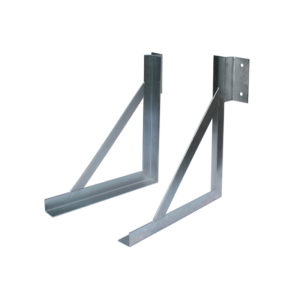 Coppia Staffe Zincate con Supporto