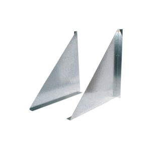 Coppia Staffe Triangolari in Lamiera Zincata
