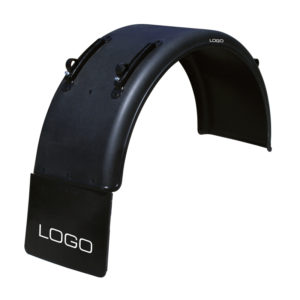 Parafango Termoplastico Premontato con Alette Verniciate Ø42 con Paraspruzzo Personalizzato