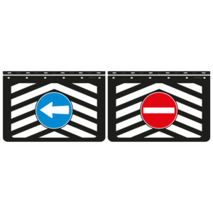 Coppia Paraspruzzi Freccia/Divieto