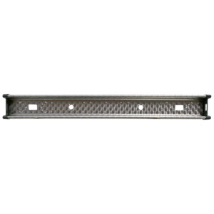 Barra Portafanali Inox Fiore con Tamponi Laterali in Pvc