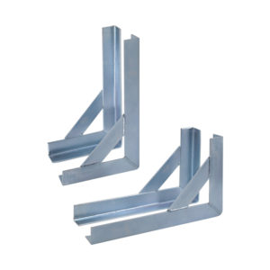 Coppia Staffe Lamiera Zincata Bilaterali