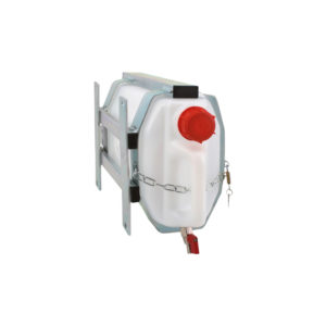 Tanica Acqua 10 lt. con Supporto Zincato e Attacco Laterale