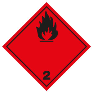 Adesivo Trasporto Liquidi Infiammabili Classe 2