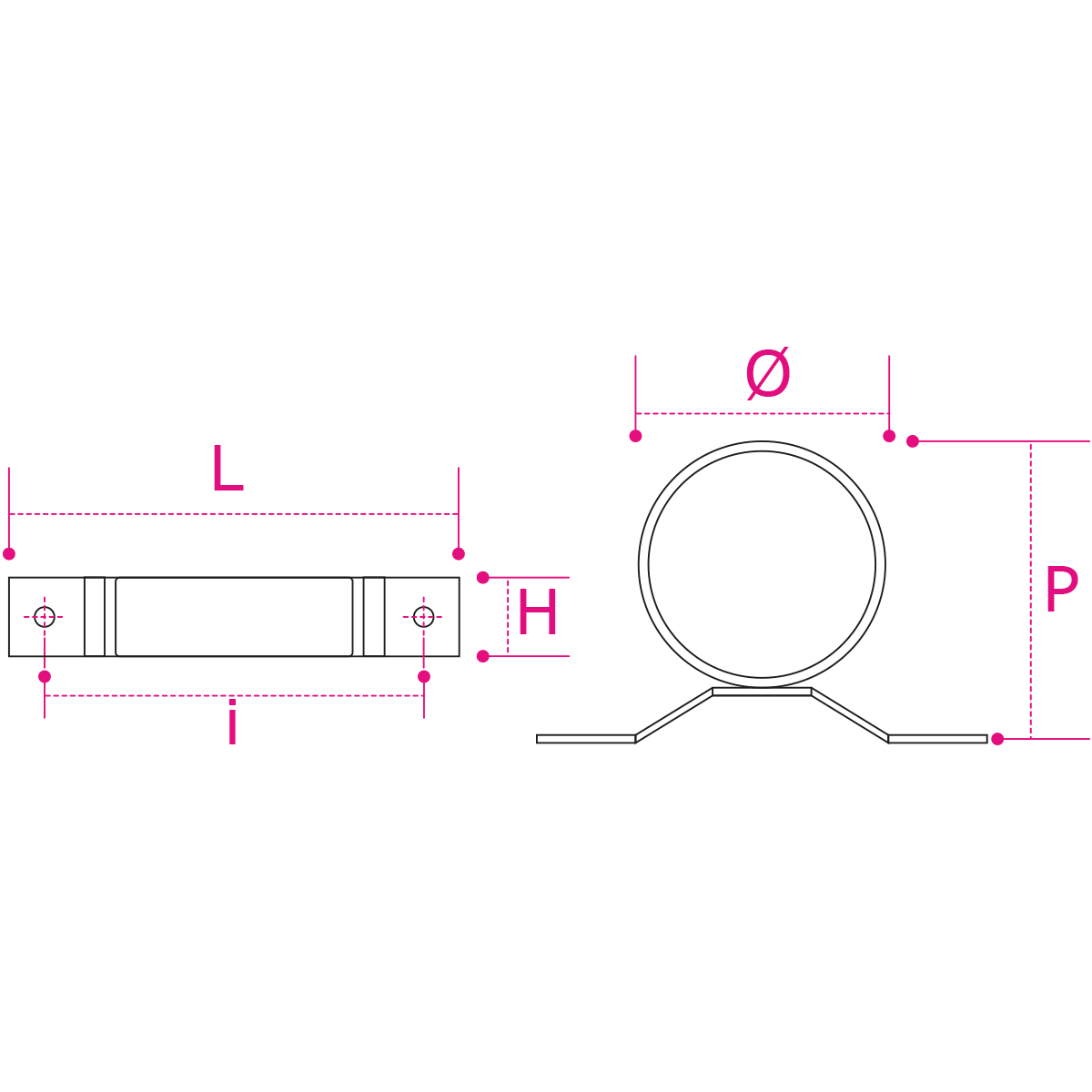 Dettagli tecnici - Supporto Filettato per Portasapone Orizzontale